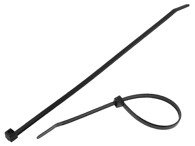 Kabelbinder; L: 210mm; W: 4,7mm; polyamide; 355N; zwart; Ømax: 55mm Kabelbinder; L: 210mm; W: 4,7mm; polyamide; 355N; zwart; Ømax: 55mm
